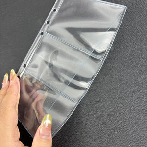 Nuovo Design durevole 6 fori doppio strato A6 custodie per raccoglitori Budgeting inserti Planner busta 3 tasche PVC trasparente - Product Image 2