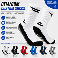 Chaussettes de football personnalisées pour jeunes, antidérapantes, respirantes, avec logo personnalisé et faible MOQ, OEM ODM