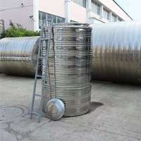 Réservoir d'eau portable en acier inoxydable pur 304 de 1000 litres, haute résistance, anti-corrosion, avec pompe, réservoir sous pression, garantie 1 an