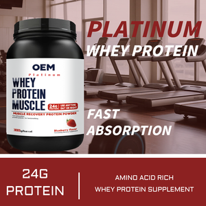 Proteine del Siero di Latte Isolate al Gusto Fragola OEM/ODM con <span class=keywords><strong>BCAA</strong></span> e Creatina per il Recupero Muscolare, Etichette e Gusti Personalizzati - Product Image 2