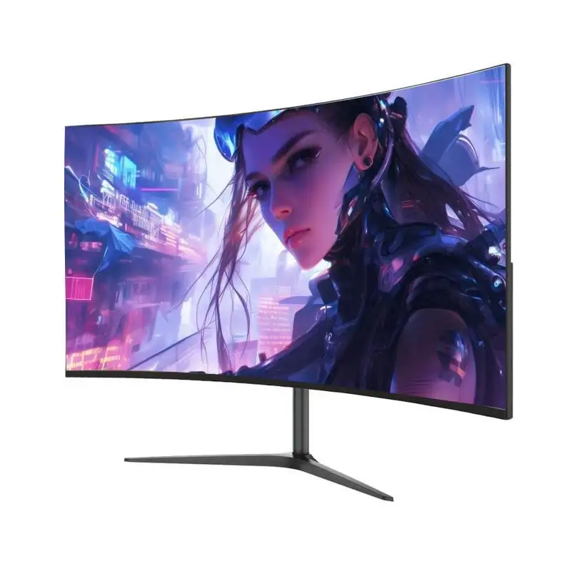 24 27 32 inch Lcd PC Gaming Monitor Curve 75hz 144hz 165 HZ 2K 4K Computer Display Led Curved Screen Monitor