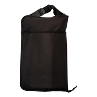 Sac de maillet de tambour à fermeture éclair en nylon noir de grande capacité Porte-bâton suspendu de transport souple Portable pour étui à instruments facile