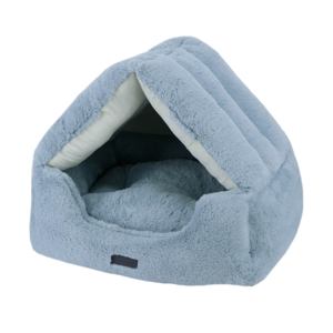 Nouveau style 2026 2022 Lit <span class=keywords><strong>igloo</strong></span> de luxe pour chat, maisonnette d'intérieur pour animaux, lit-caverne mignon pour chat, en matériau PP, pour apaiser, motif uni, pour chiens, pour le sommeil - Product Image 1