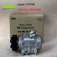 Kompresor AC Valeo TM31 OEM Asli Baru OE 5060101830 Unit Utama 24V 8PK 152mm Pemasangan Langsung 5EYES Unit Pendingin Bus Besar