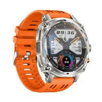 Reloj Inteligente KM200 con Pantalla Esférica AMOLED de 1.75'' para Hombre, Linterna LED Potente, Llamadas Bluetooth, Reloj Inteligente para Exteriores
