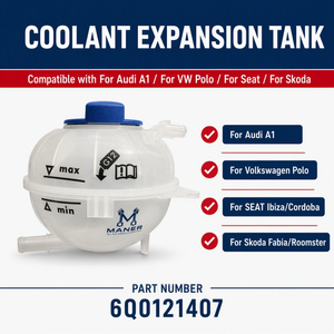 Tanque de Expansión de Refrigerante MANER 6Q0121407 Para Audi A1 Seat Ibiza Skoda Fabia VW Polo - Product Image 4