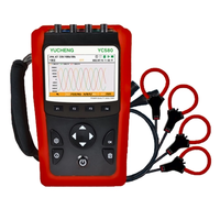 Analyseur de compteur d'énergie triphasé portable YC580 3P4W 3P3W RJ45 Ethernet Modbus TCP classe harmonique de courant de tension portable 2.0