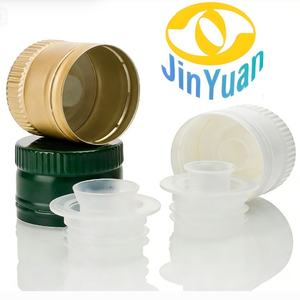 Tapa de aluminio de grado alimenticio para botella de aceite de oliva, <span class=keywords><strong>precio</strong></span> de fábrica, parte de plástico, tapa de aluminio, tapa ROPP - Product Image 1