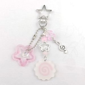 Llavero de metal con diseño de pez 3D y lazo de corazón para niñas, cadena de moda para teléfono, adorno para bolso, regalo - Product Image 1
