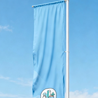 Drapeaux et Bannières Promotionnels Extérieurs Personnalisés en Vinyle Imprimé UV Grande Taille, Imperméables, Service de Conception Gratuit, en Aluminium – Vente Chaude