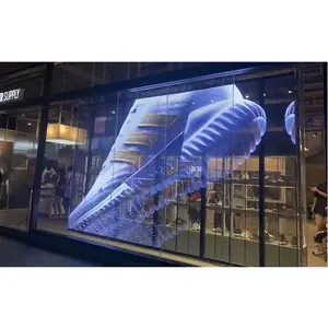 Indoor Transparent Panels Led On Glass Installed Play Advertising High Resolution Transparent Led Display Screen Video Wall