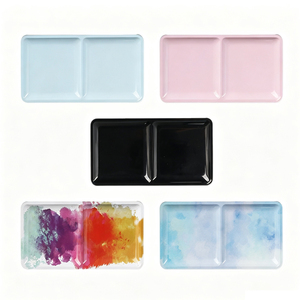 Boîte à <span class=keywords><strong>aquarelle</strong></span> pliable personnalisable, palette vide demi-couche, étui métallique portable pour artiste, peinture en extérieur et croquis - Product Image 3