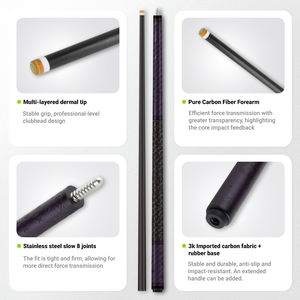 Üst Düzey Karbon Fiber Bilardo Istakası, Hafif Pool Sopa, Fabrika İşçiliği ve Yeni Tasarım - Product Image 3