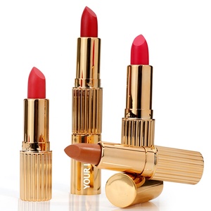 Logo personnalisé Non-Fading Finition mate Rouge à lèvres DIY Modèle Crème minérale <span class=keywords><strong>Baume</strong></span> à lèvres avec miroir Non-Stick Rouge à lèvres hydratant - Product Image 1