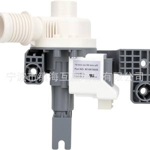 Pompe de vidange W10876600 120V électrique en plastique pour machine à laver, pièce durable - Product Image 1