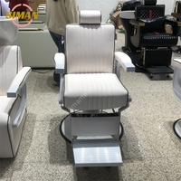 Siman chaise de barbier robuste de haute qualité blanc luxe classique durable en cuir PU inclinable hauteur réglable meubles de salon