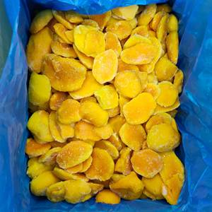 100% Doce Fatias De Manga Congelada e Pedaços 10X10mm Cubos IQF Diced manga em Embalagem A Granel Atacado Frutas Congeladas - Product Image 4