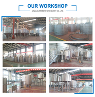 Cuve de brassage personnalisée 500L 1000L 2000L en acier inoxydable avec chemise de refroidissement pour brasserie artisanale