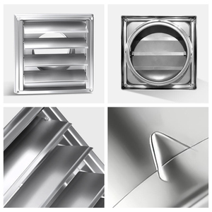 Grille d'aération carrée en acier inoxydable pour l'évacuation des gaz d'échappement en extérieur - Product Image 5