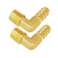 Raccord coudé en laiton haute pression robuste et résistant à la corrosion, à barbelures, adaptateur de tuyau, norme DIN, certifié ISO 9001 pour