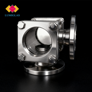 LUMIGLAS - Jauge de niveau <span class=keywords><strong>pour</strong></span> pipeline à angle droit, norme américaine, en verre borosilicate <span class=keywords><strong>trempé</strong></span>, <span class=keywords><strong>acier</strong></span> inoxydable, épaisseur 32 mm, 1"-4" - Product Image 2