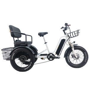 <span class=keywords><strong>Tricycle</strong></span> <span class=keywords><strong>adulte</strong></span> de haute qualité à 3 roues de 20 pouces avec pneus larges, moteur à moyeu arrière, batterie au lithium <span class=keywords><strong>pour</strong></span> femmes, seniors et hommes - Product Image 4