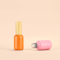 Vernis à ongles en gel UV LED OEM ODM 15 ml, à base d'huile, cosmétique, flacon en verre transparent imprimé
