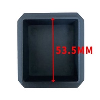 Bouchon en plastique pour tube carré de 65x65 mm, embout noir pour tube carré, embout de protection pour poteau de clôture, bouchon pour tuyau