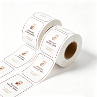 Etiquetas Personalizadas Haoxuan para Bolsas de Café Pequeñas, Adhesivos Impresos en Película Mate BOPP Blanca para Empaquetado Individual de Café
