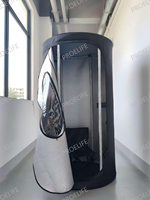 Портативная сауна Sauna Pod Pro Black с функцией сухого прогрева, для одного человека, полное покрытие тела, легкое снятие, функция сухого пара