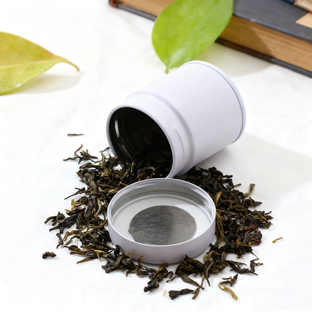 Hot Sale 30g Round Tin Can with Airtight Screw Lid Custom Logo Printed Food Safe Powder Packaging for Matcha and Candy