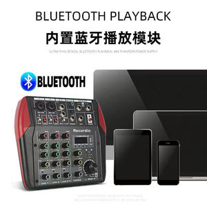 GAX-MU4 Mini-Audiomixer mit 2-Band-EQ, integriertem LED-DSP-Echoeffekt und MP3-Unterstützung für Heimstudio-Systeme - Product Image 3