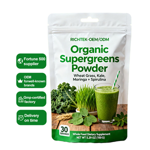 Adaptogen витамин минеральный суперпродукт зеленый порошок супер Зеленый сок порошок Органическая смесь грибов травы Пробиотики - Product Image 2