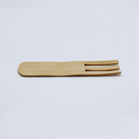 115mm Premium Bamboe Golfvorkjes Wegwerp Ergonomische Salade/Dessertprikkers Ecologisch Voorgerecht Proefvorkjes