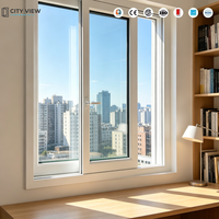 Ventana Abatible de Aluminio Serie 110, Doble Vidrio Templado, Aislamiento Térmico, Resistente al Viento, Apertura Exterior