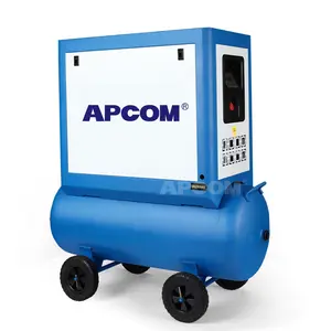 APCOM factory direct portable 3hp 2.2kw scroll silent low noise tank compressor for sale