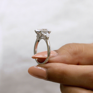 Bague de fiançailles vintage en diamant marquise, élégante et luxueuse, en or blanc, pour anniversaire, cadeau de bijoux fins pour mariée, idéale pour les fêtes - Product Image 5