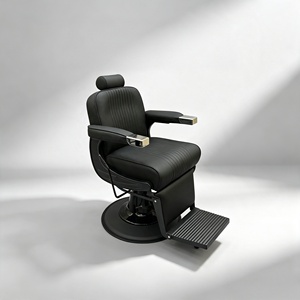 Heavy Duty Synthetic Leather Steel Chrome Construction Barber <b>Chair</b> Modern Hydraulic Pump Hotel Beauty Salon Salon <b>Dining</b> Living - Product Image 3