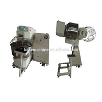 Mélangeur industriel automatique de pâte à cylindre basculant 75L 125L Machine à mélanger le pain en spirale