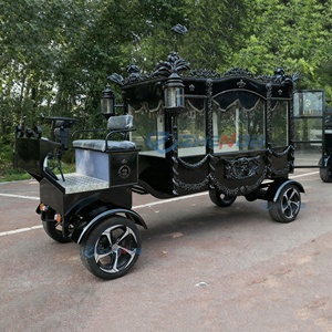 Cercueil funéraire classique noir personnalisé Zhenda, design d'usine, voiture funéraire vintage luxueuse en promotion - Product Image 1