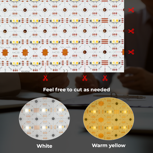 Foglio pannello LED bianco sintonizzabile 10M rullo continuo 24V DC bassa tensione per mobili di illuminazione e display commerciali - Product Image 3