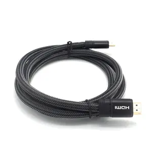 Ультра высокая скорость 18 Гбит Позолоченные разъемы Ethernet возврата аудио видео в формате 4K 2160p плетеный шнур Кабель HDMI 10 ФТ