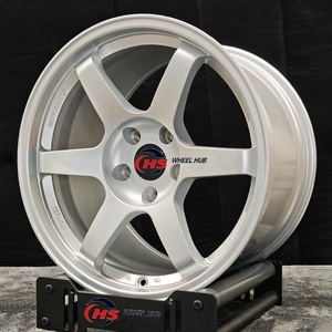 ล้อแม็กซ์ Monoblock Custom 5x112 5x120 5x114.3 ขนาด <span class=keywords><strong>18</strong></span>-20 นิ้ว ผลิตจากวัสดุฟอร์จ สีเงิน สำหรับรถแข่ง รุ่น <span class=keywords><strong>TE37</strong></span> BMW F80 E92 M3 F82 M4 GTR Honda JDM - Product Image 3