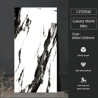 Carreaux de sol en porcelaine brillante de luxe, fabriqués à Foshan, antidérapants, antibactériens, texture imitation pierre, épaisseur 10 mm, design moderne