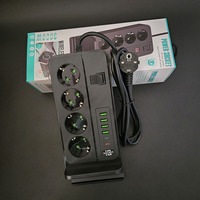 Prises multiples intelligentes avec contrôle sans fil pour téléphones mobiles, charge sans fil, courants nominaux 10A, 4 prises multiples