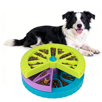 Bol à nourriture pour chien à alimentation lente, puzzle automatique à trois étages, durable, écologique, en plastique, pour usage intérieur, pour chats et chiens
