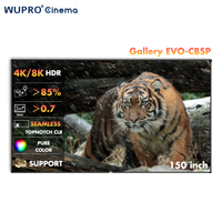Topnotch Fabric Wupro Gallery EVO 150 pouces CBSP écran de projecteur à cadre fixe 16:9 UST écran de Projection géant CLR ALR sans couture