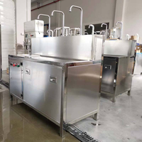 Mesin Pengisi Botol 4 Nozzle Skala Kecil Semi Otomatis 20L 5 Galon Stasiun Pengisian Air Minum Stainless Steel