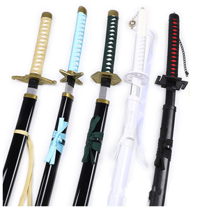 Accesorios de <span class=keywords><strong>100</strong></span> cm, Espada Katana de Anime, Réplica de Madera de Bleach Aizen Sousuke Kurosaki <span class=keywords><strong>Ichigo</strong></span> Tensa Zangetsu - Product Image 3