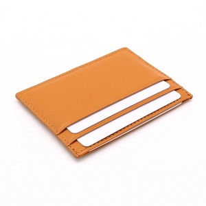 Kunden spezifischer ultra dünner Wildleder-Karten halter für Frauen Einteiliger Multi-Kreditkarten-gewebter Halter Echtes Leder zubehör - Product Image 4